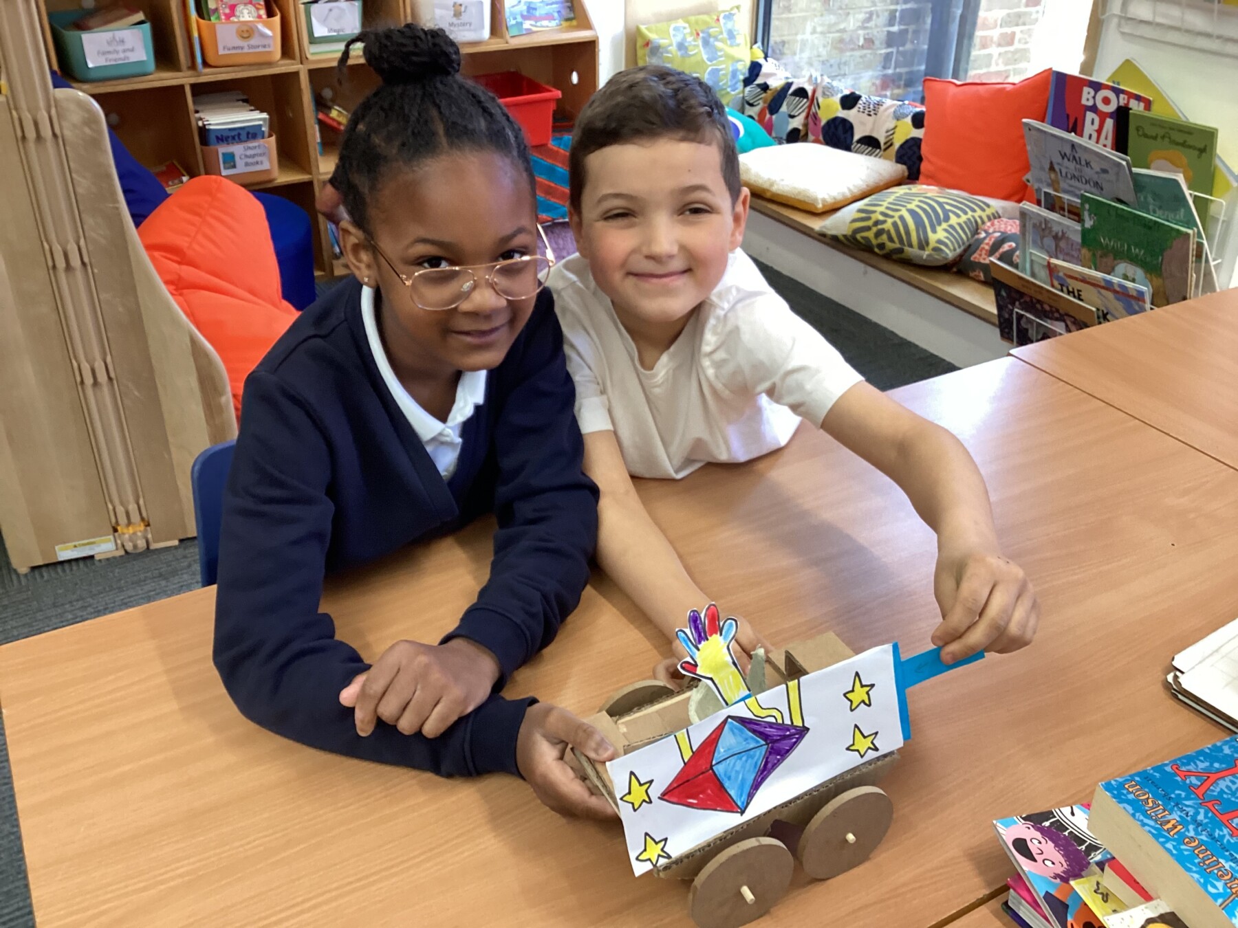 Cedar Class crack on with Eggmobiles! - Kentish Town C of E Primary School